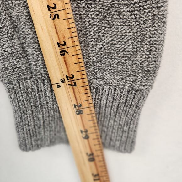 Prana North Loop Hooded Sweater Men’s SZ LG Knitted Gray Organic Cotton Slim - Picture 12 of 16